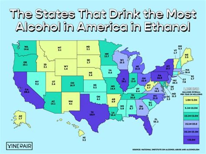 What county in Texas consumes the most alcohol?