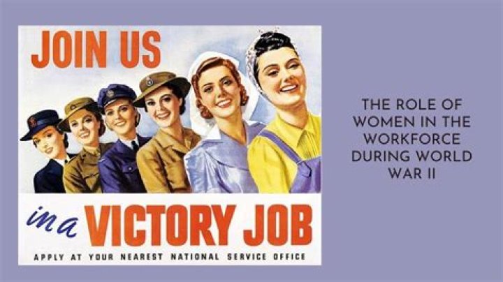 What did women do in the workforce during ww2?