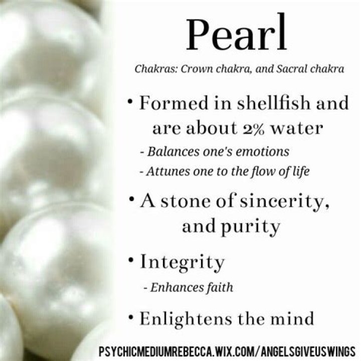 What do pearls do spiritually?