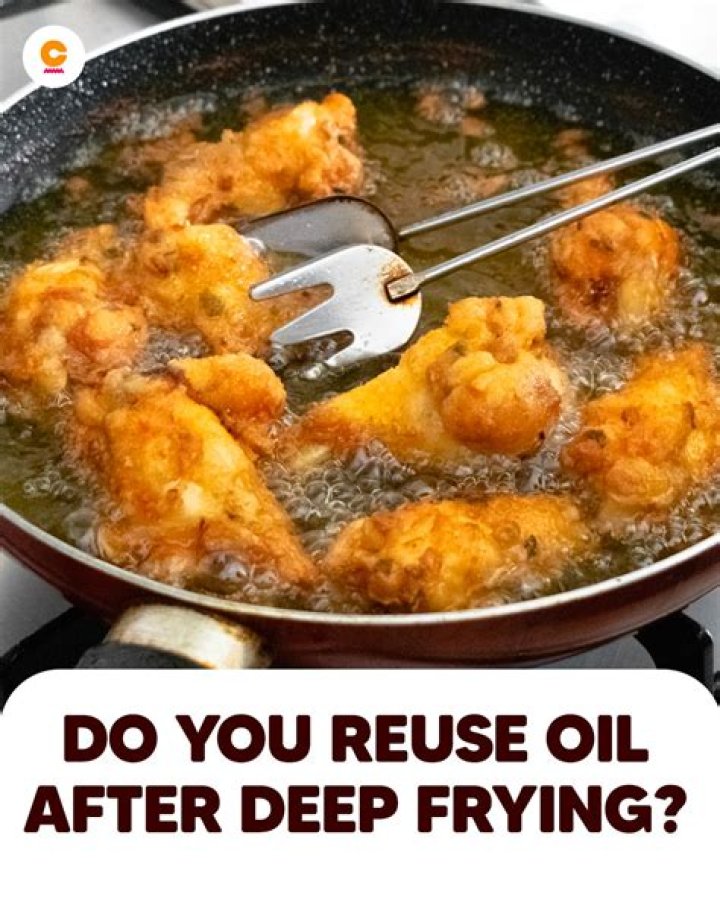 What do you do with oil after deep frying?