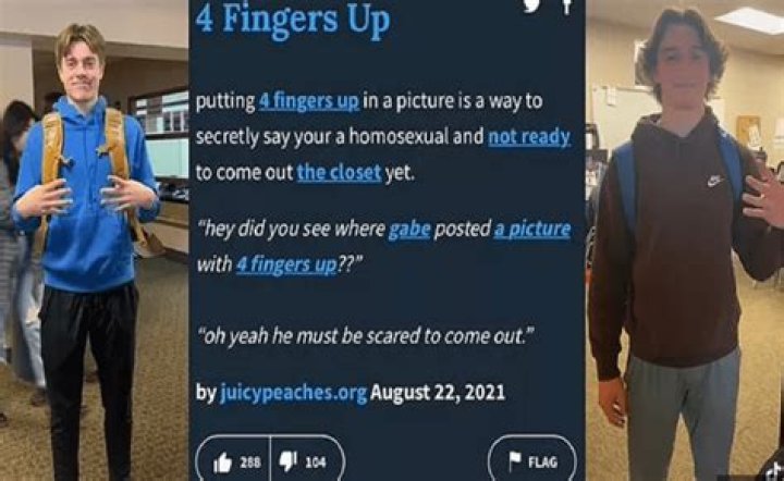What does 3 fingers up mean?
