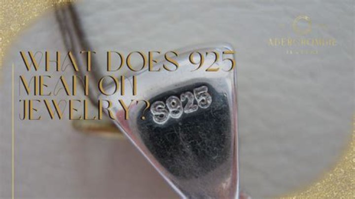 What does 580 mean on jewelry?