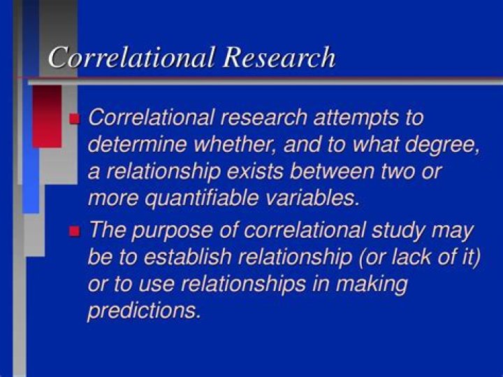 What does a correlational study determine?