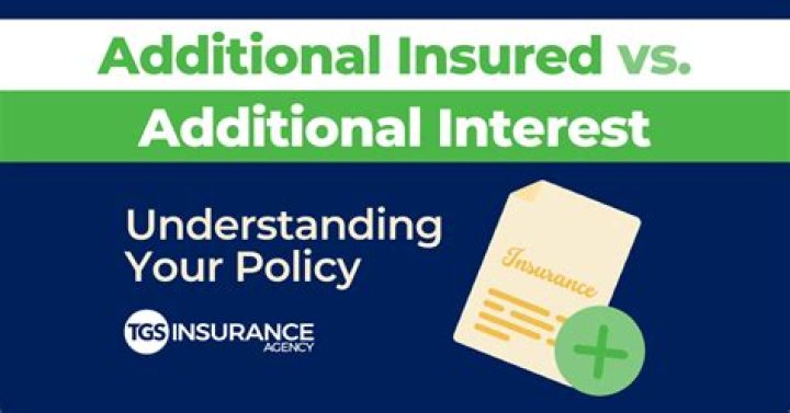 What does additional insured mean on a policy?