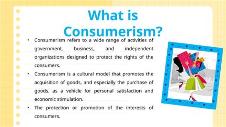 What does consumerism mean in history?