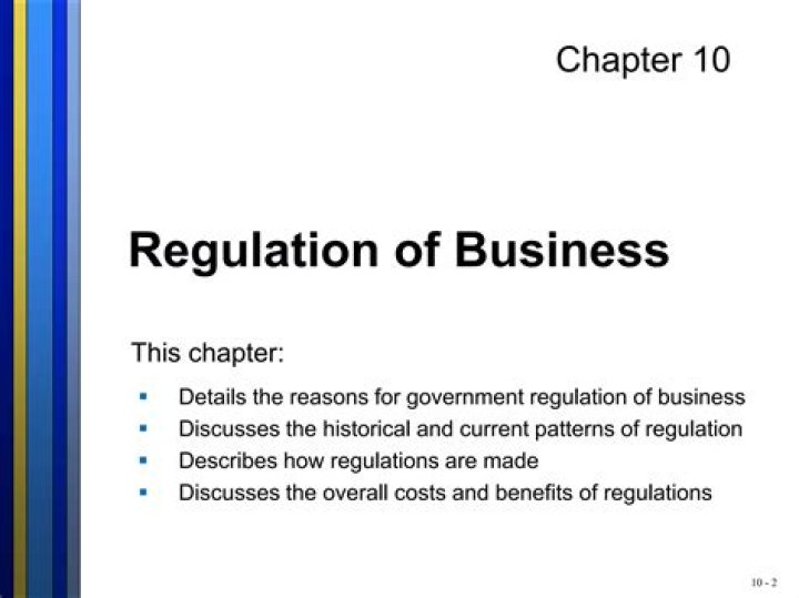 What does government regulation of business do?