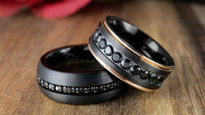 What does it mean when a man wears a black wedding band?