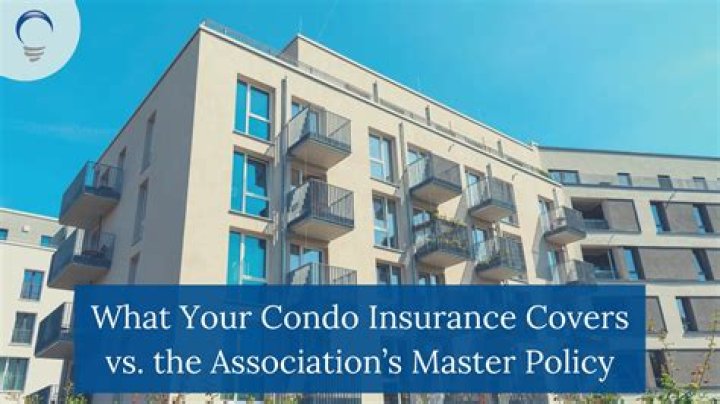 What does master insurance cover in a condo?