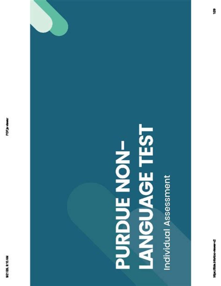 What does Purdue Non-Language test measures?