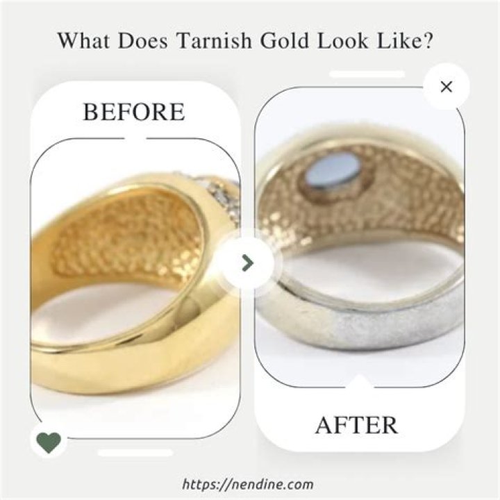 What does tarnish gold look like?