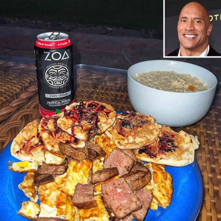 What does The Rock eat for breakfast?