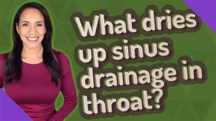 What dries up sinus drainage in throat?