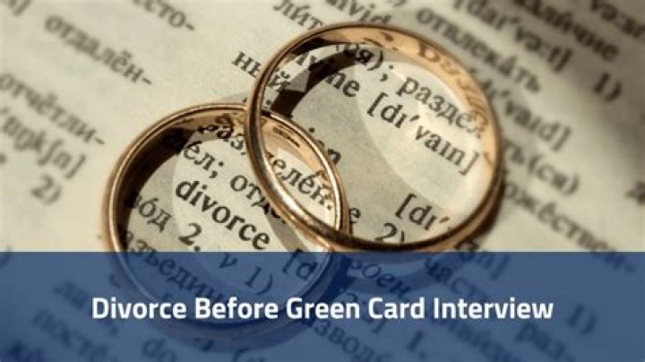 What happens if I divorce before green card?