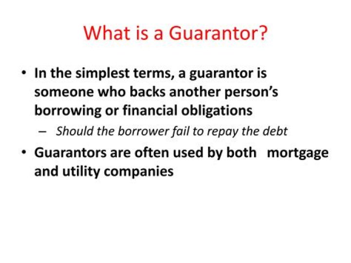 What happens to the guarantor if the borrower defaults?
