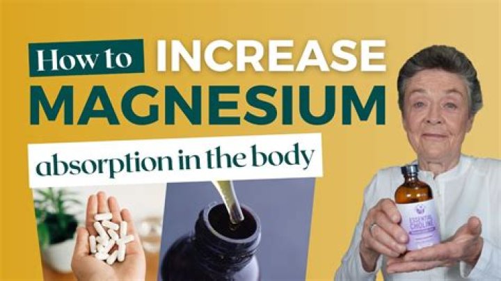 What helps magnesium absorption?