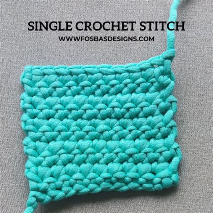 What is a back post single crochet stitch?