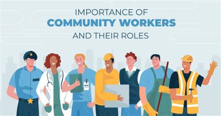 What is a community service worker?