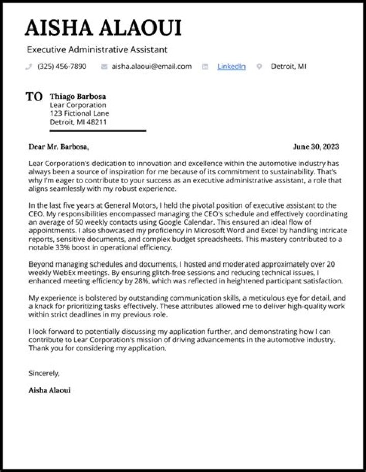 What is a good cover letter for an administrative assistant?