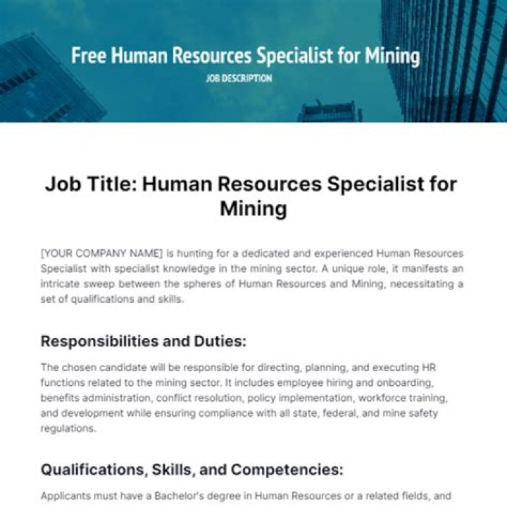 What is a mining job called?