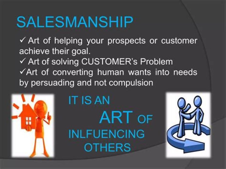 What is a salesmanship?