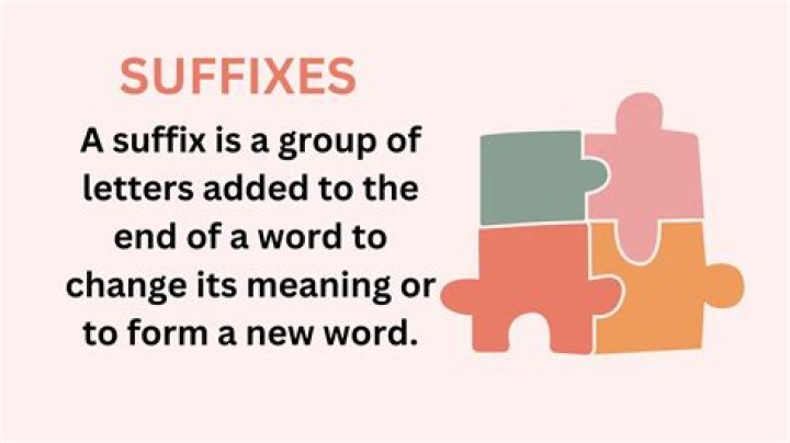 What is a suffix for a bank account?