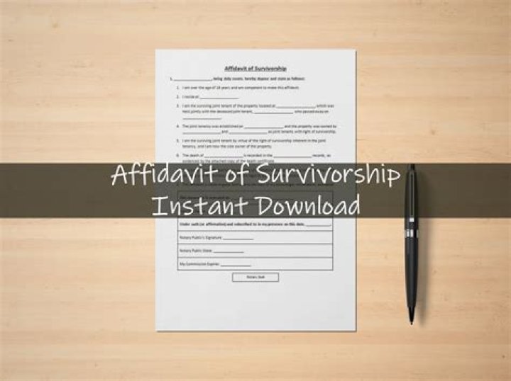 What is a survivorship tenancy deed?