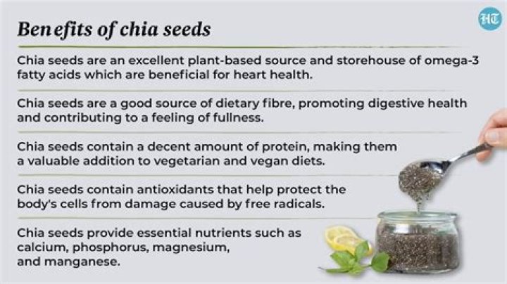 What is advantage and disadvantage of chia seeds?