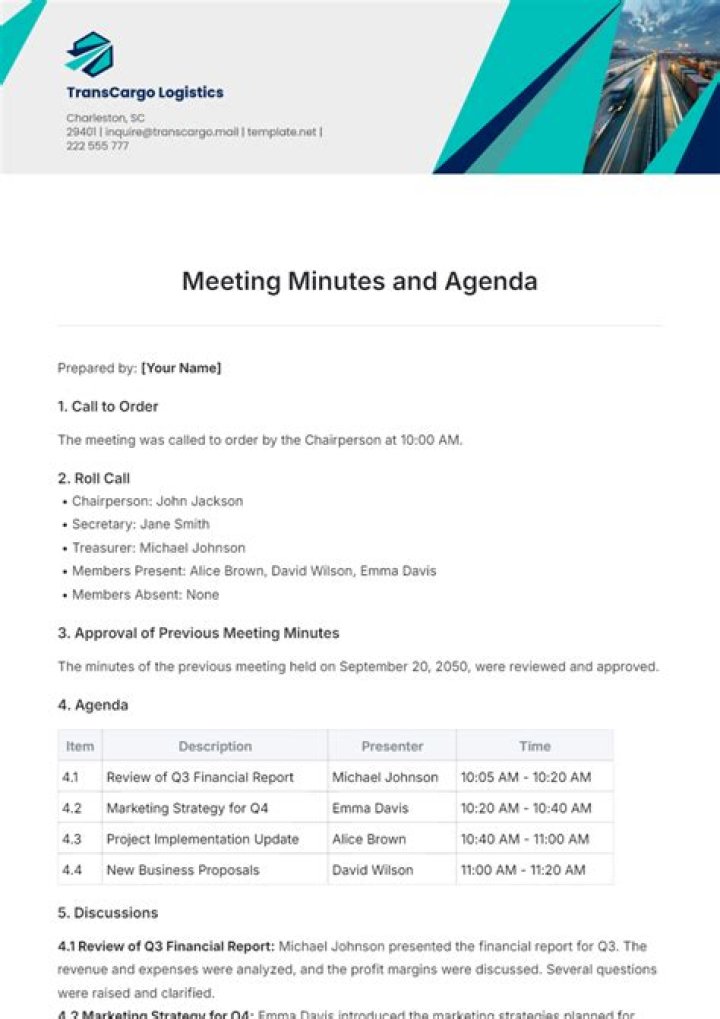 What is agenda and minutes of meeting?