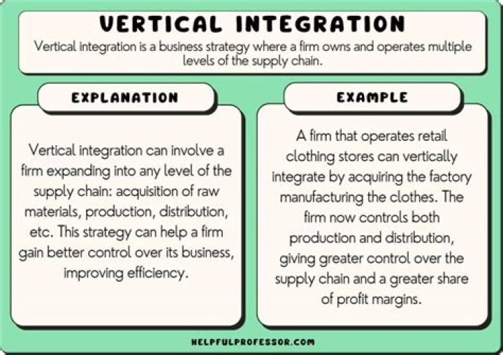 What is an example of vertical integration in media?