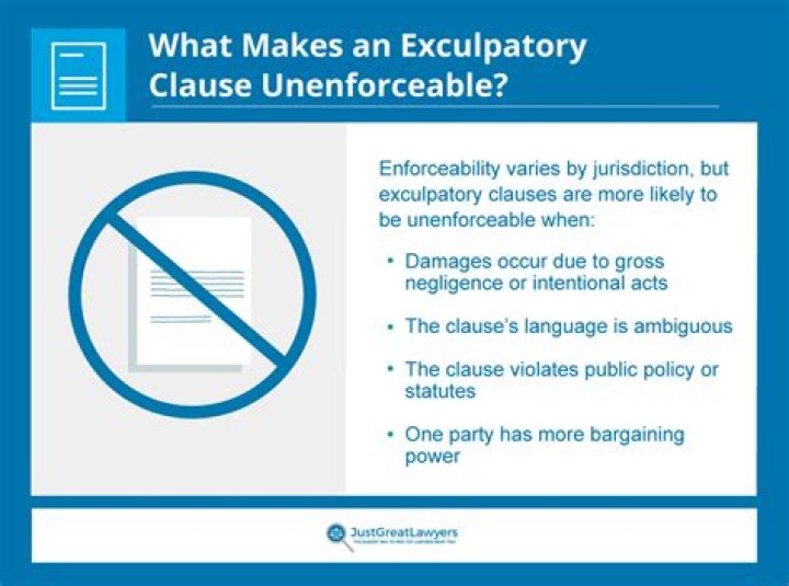 What is an exculpatory clause?