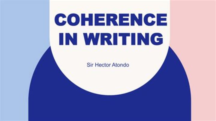 What is coherence in writing with examples?