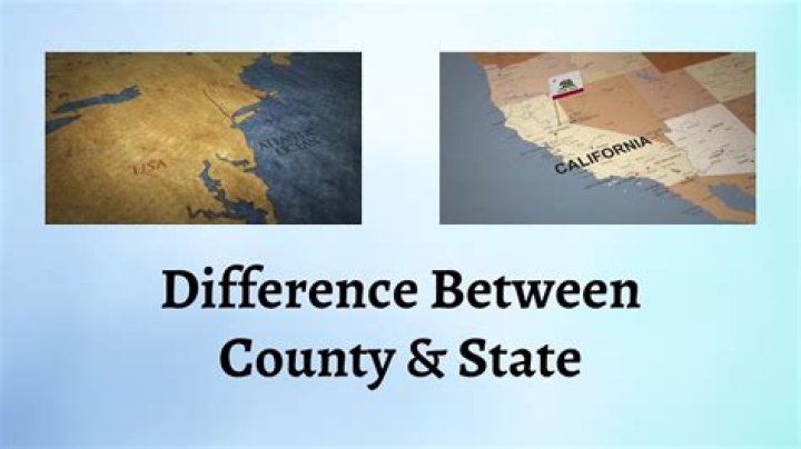 What is difference between county and district?