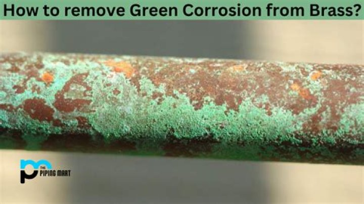 What is green corrosion on metal?