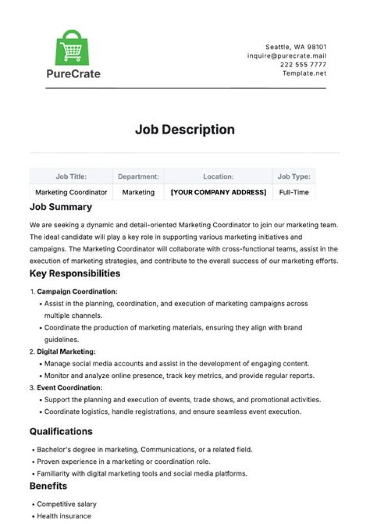 What is job type example?