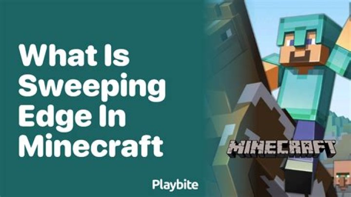 What is Max sweeping edge?