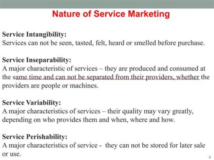 What is service and nature of service?