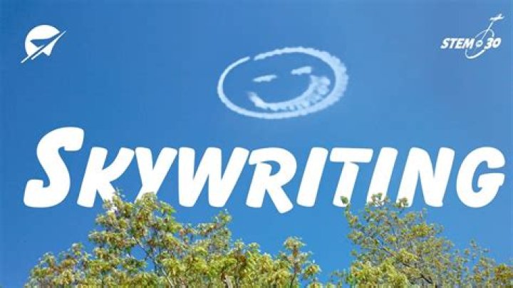 What is skywriting advertising?
