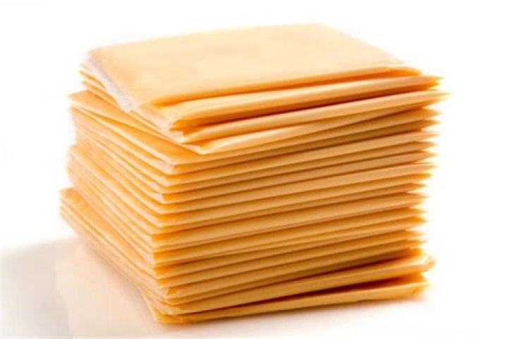 What is sliced cheese made of?