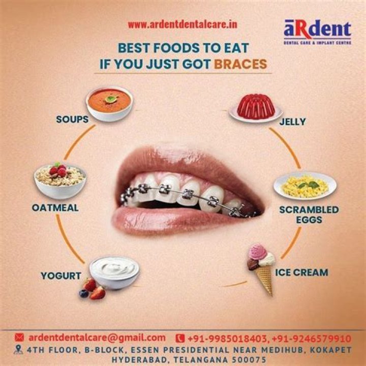 What is the best thing to eat when you first get braces?