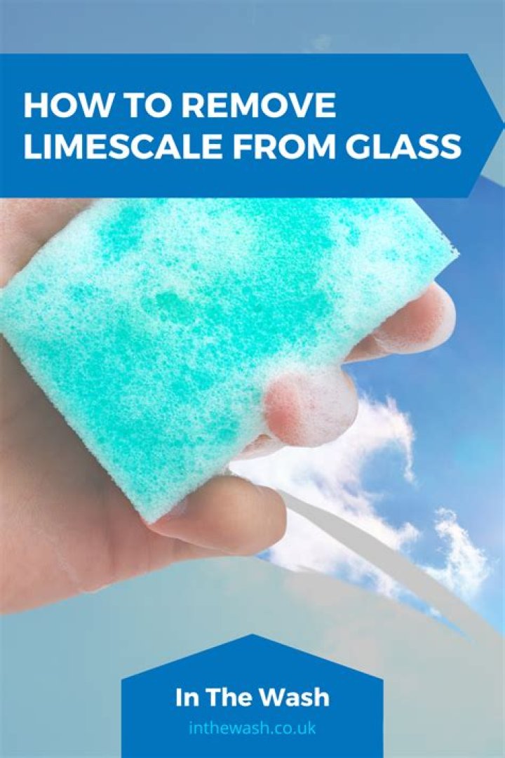 What is the best way to remove limescale from glass?