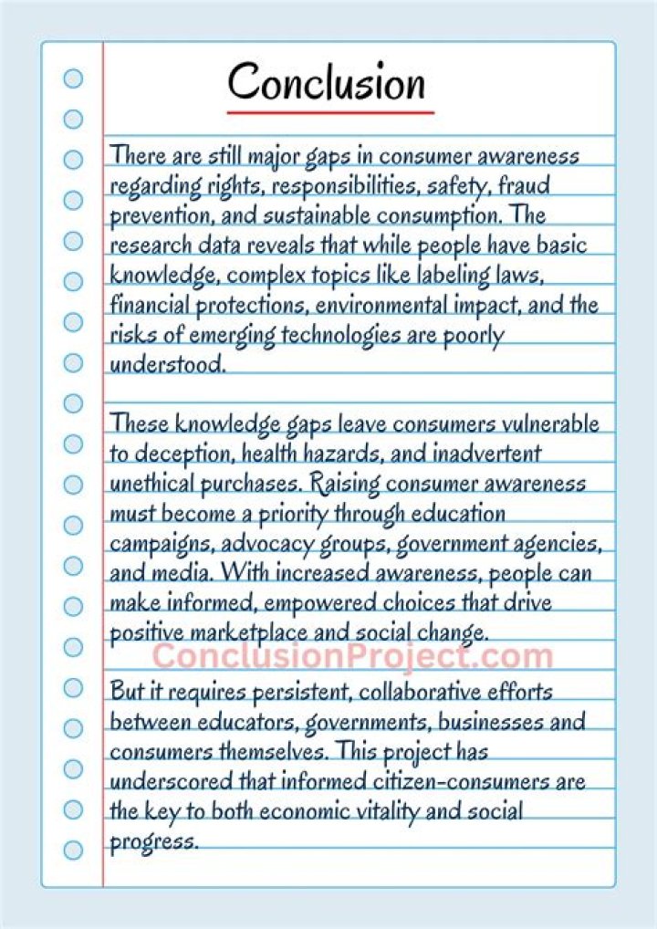 What is the conclusion of consumer right?