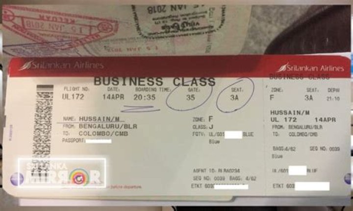What is the cost of a business class ticket?