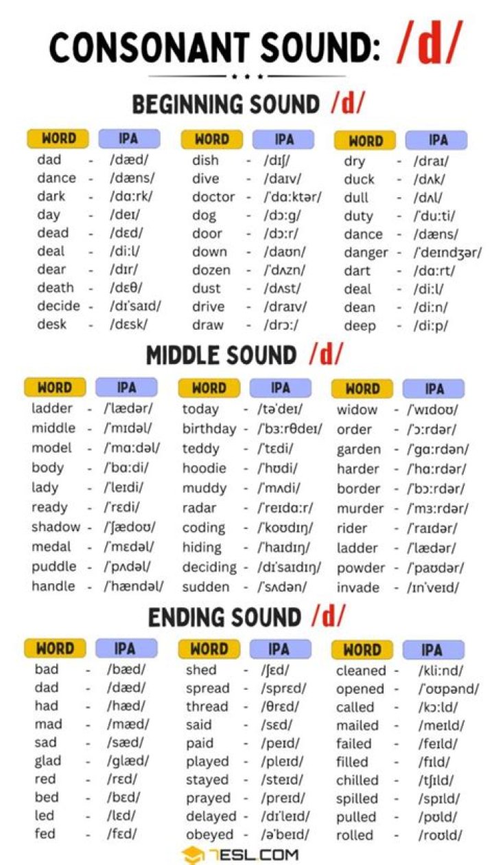 What is the d sound?