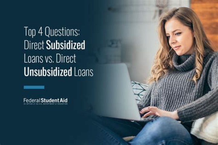 What is the difference between a direct unsubsidized loan and a Direct PLUS Loan?