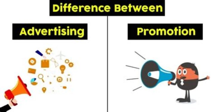 What is the difference between advertising and promotion?
