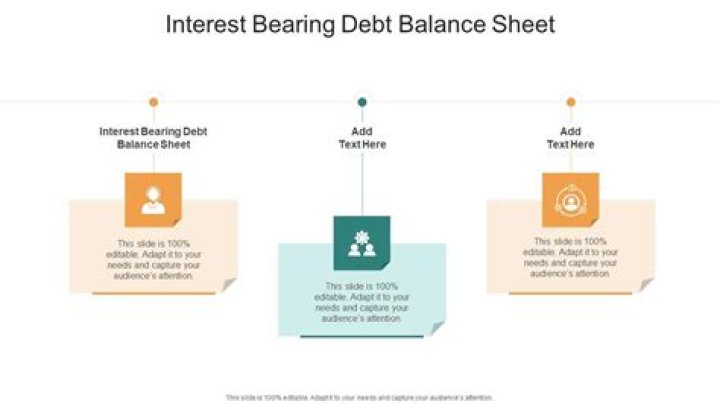 What is the difference between interest bearing debt and non interest bearing debt?