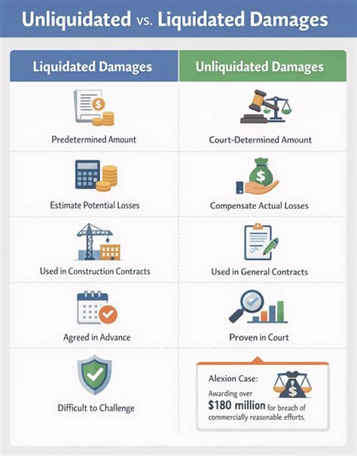 What is the difference between liquidated and unliquidated claims?