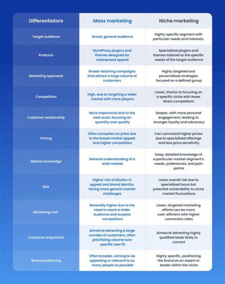 What is the difference between niche marketing and individual marketing?