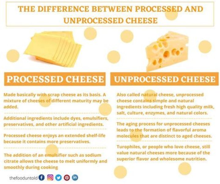 What is the difference between processed cheese and normal cheese?