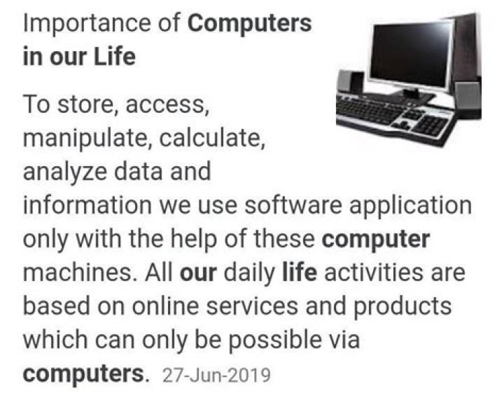 What is the importance of chip?